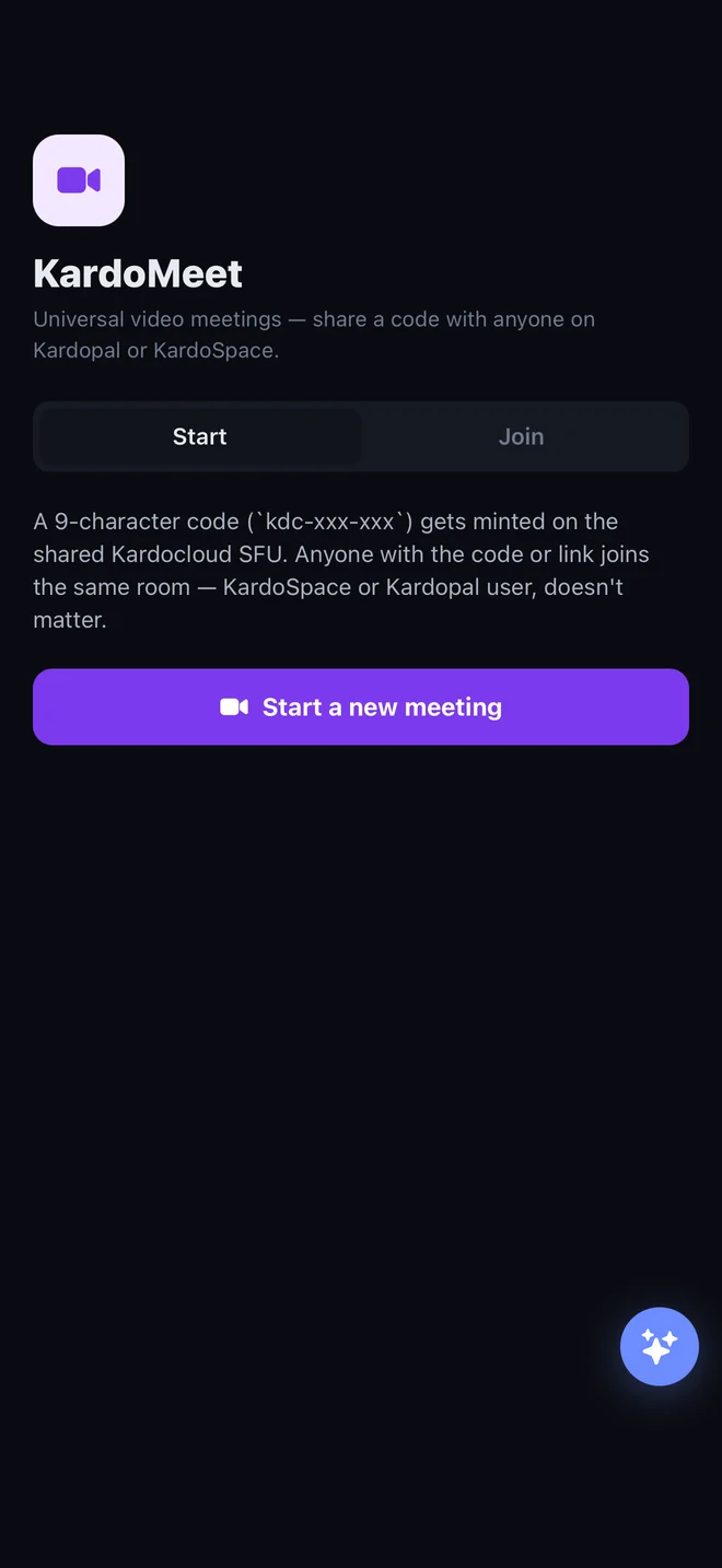 KardoMeet in the app