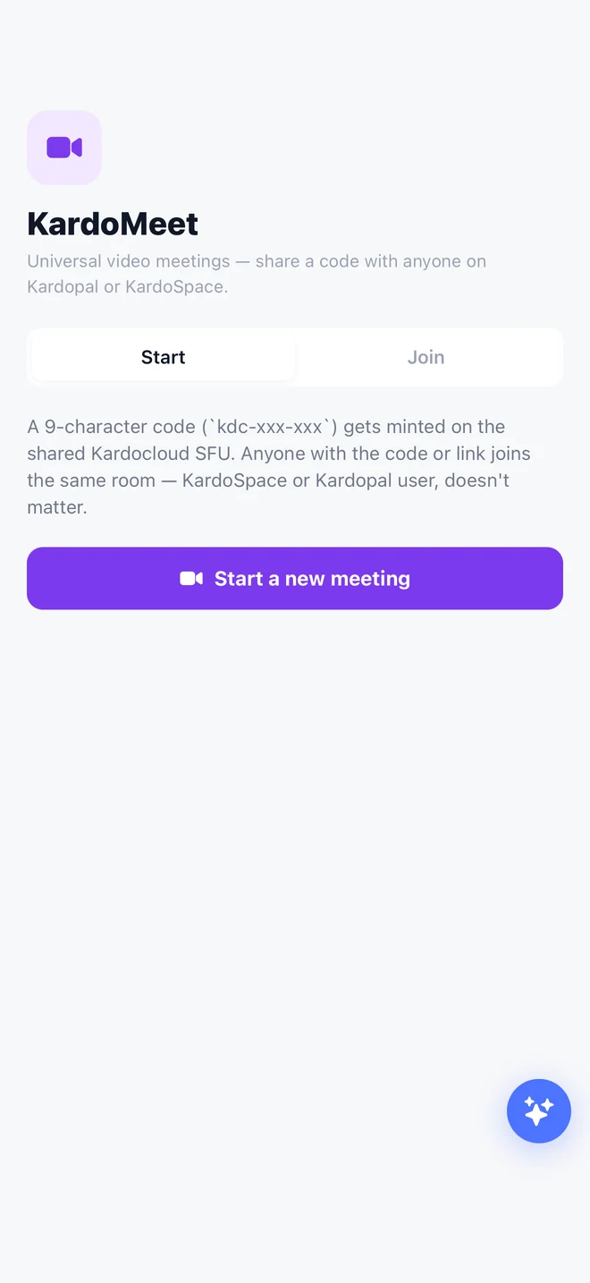KardoMeet in the app